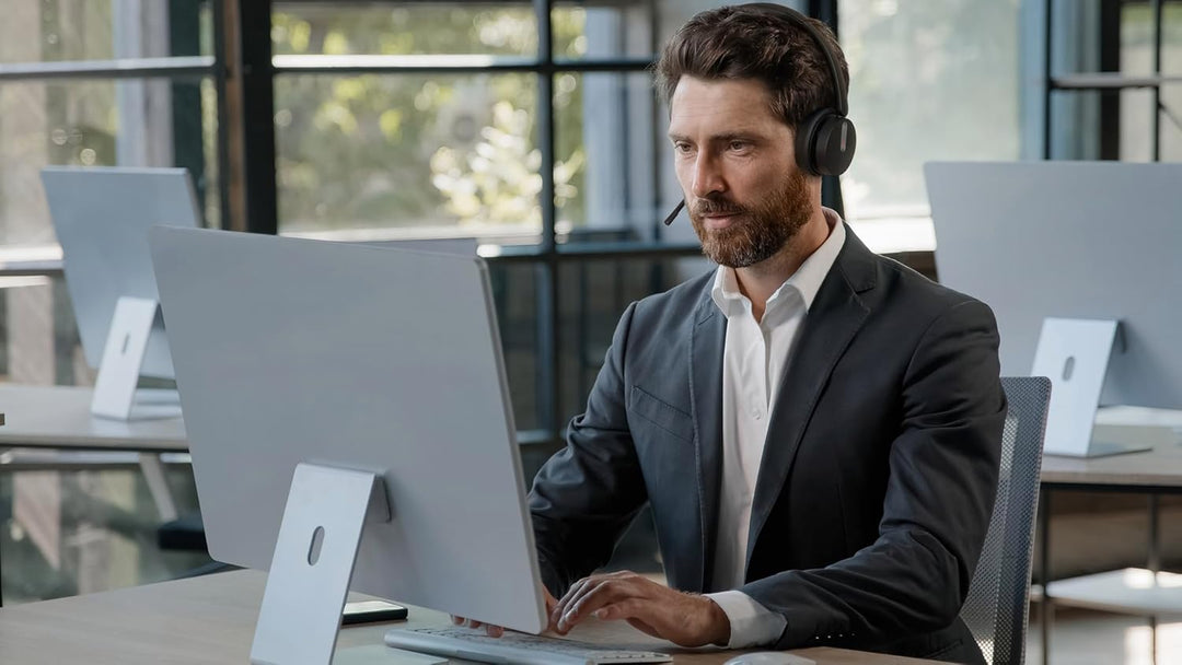 Yealink WH64 Hybrid Dual UC Headset inkl. Dongle - Hybrid-Technologie, Universelle Kompatibilität, Z