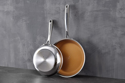 MasterPRO Giro 3 | Pfanne Antihaftbeschichtet 28 cm | Mit Dreifacher Edelstahl- und Aluminiumschicht
