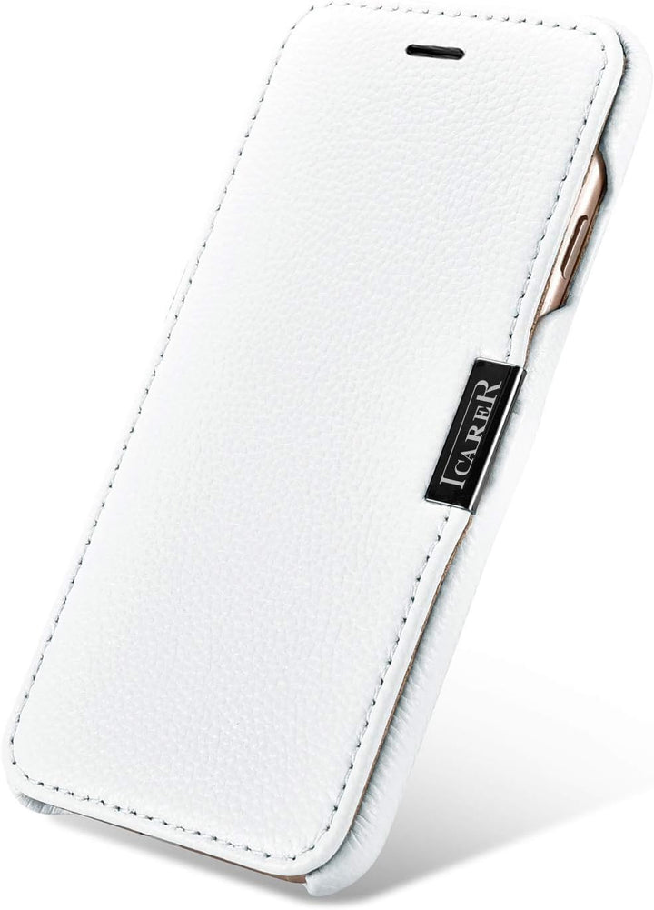 ICARER Tasche passend für Apple iPhone 6S und iPhone 6 (4,7 Zoll), Case Aussenseite aus Echt-Leder,