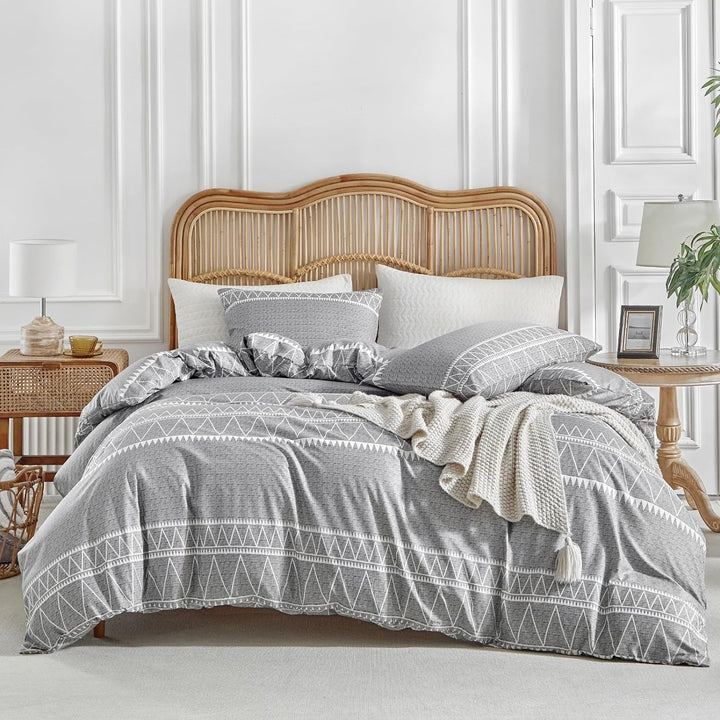 Tokokimo Bedding Bettwäsche Set 3 Pcs, Mikrofaser Bettbezug Set 240x220cm + 2 Kissenbezug 65x65cm, B