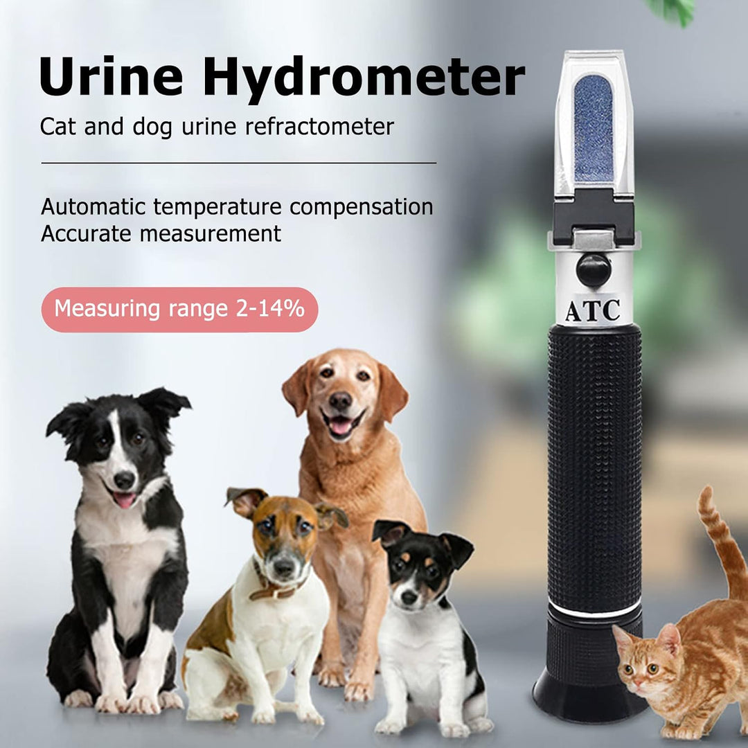 Hund Katze Refraktometer Haustierurin Spezifisches Gewicht Refraktometer Serum Plasma Protein 2~14g/
