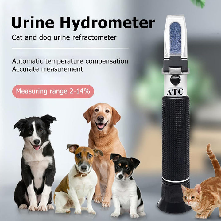 Hund Katze Refraktometer Haustierurin Spezifisches Gewicht Refraktometer Serum Plasma Protein 2~14g/
