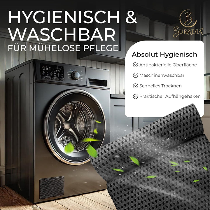 Badewannenkissen inkl. Wäschenetz - Ultimativer Komfort und Entspannung mit neuester Air Mesh Techno