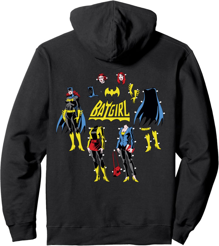 DC Batgirl-Logo-Ausschnitt Pullover Hoodie