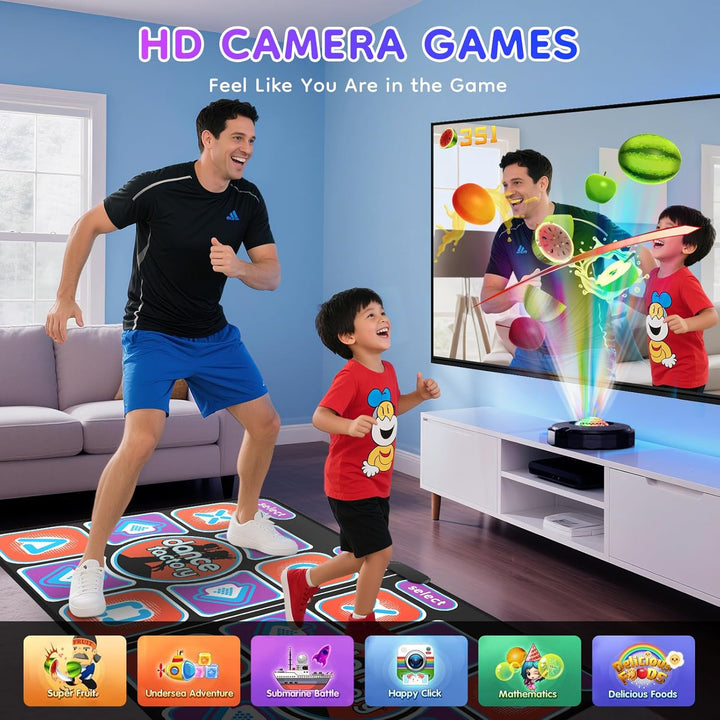 Tanzmatte für Kinder und Erwachsene, interaktive Tanzmatte für TV mit Kamera, verbesserte Modelle, d