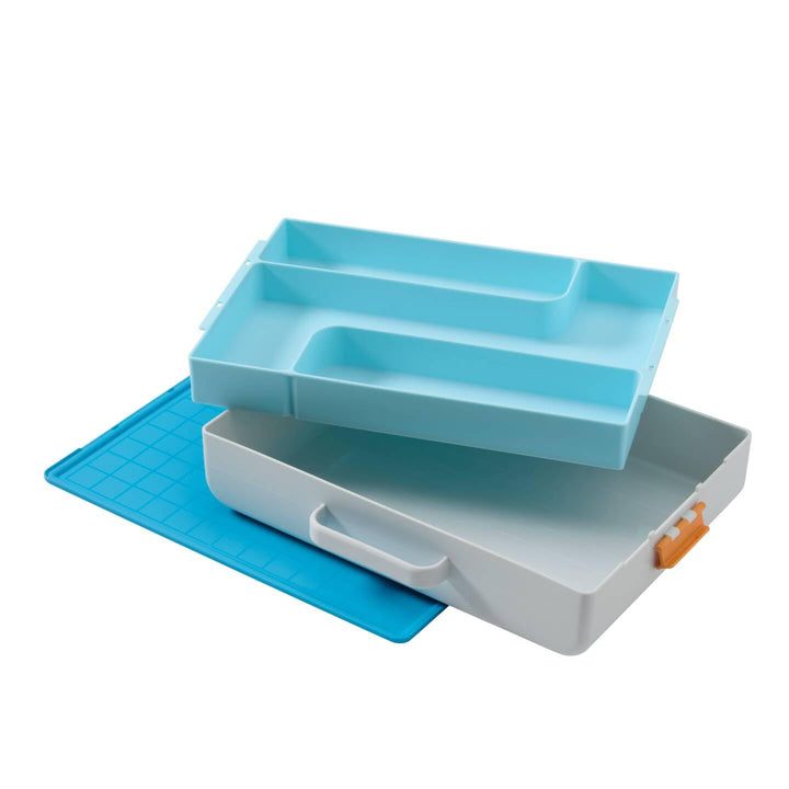 Fiskars Kreativ-Toolbox für Kinder ab 5 Jahren, Mobile Bastelwerkstatt für kleine Künstler*innen, Au