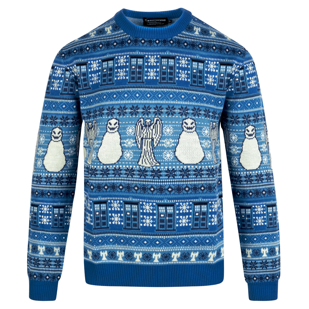 DOCTOR WHO Christmas Sweater - Offizieller BBC Festlicher Pullover, XS