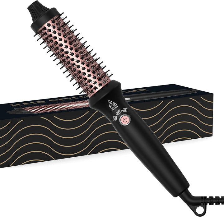UKLISS Thermobürste Thermal Brush 32mm - Rundbürste 160-204℃, Pro Leichte Lockenbürste Erzeugt Wurze