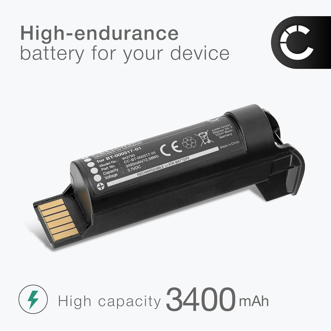 CELLONIC, Barcode-Scanner Akku kompatibel mit Zebra TC21, DS2278, DS22 (3400mAh, 3.7V)