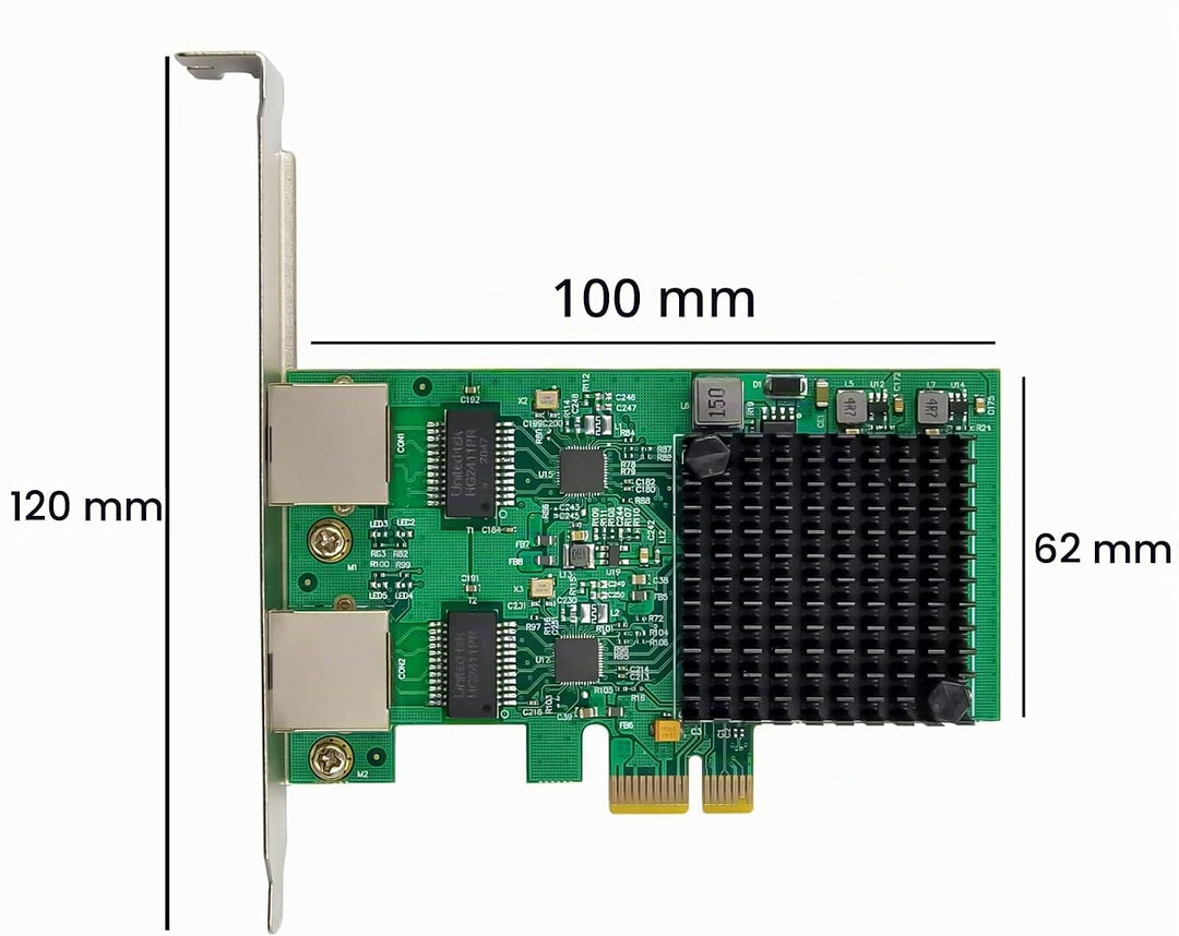 Dual-Port 2.5GBase-T PCIe Netzwerkadapter RTL8125B 2500/1000/100Mbps PCI Express Gigabit Ethernet NI
