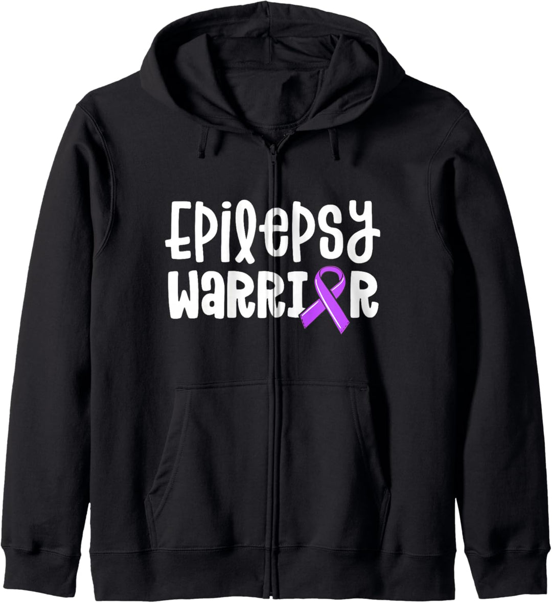 Epilepsy Warrior Shirt Kids Purple Ribbon Awareness Women Kapuzenjacke