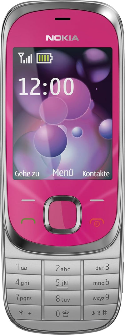 Nokia 7230 Handy (3.2 MP, Musikplayer, Bluetooth, Flugmodus, 2GB Speicherkarte, Slider) Hot Pink, ho