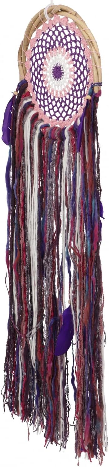 GURU SHOP Traumfänger - Violett 24 cm, Mehrfarbig, Traumfänger, Mobiles, Violett 24 Cm