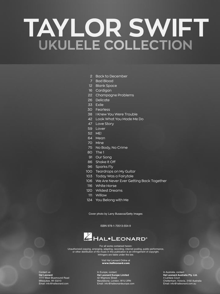 Taylor Swift - Ukulele Collection - 27 Hits to Strum & Sing, Taschenbuch