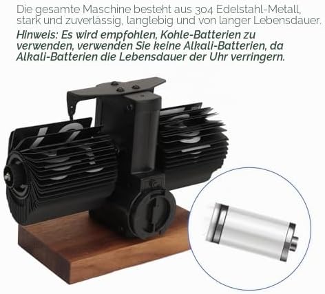 Ejoyous Flip Clock Digitale Flip-Uhr, Retro Automatische Wendigitale Uhr, Batteriebetrieben, Mechani