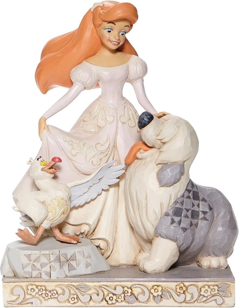 Jim Shore Disney Geist Sirene Ariel Weiss Wald Figurine