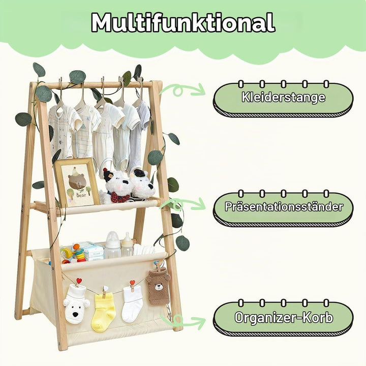 Baby-Organizer mit Aufhängern &amp; 2 Ebenen – Faltbarer Geschenkkorb für werdende Eltern, geschlechtsne
