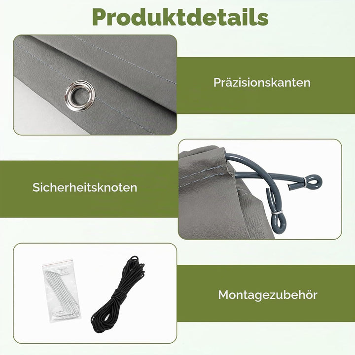 Bodenschürze Wohnwagen, 700x50 cm, wasserdicht