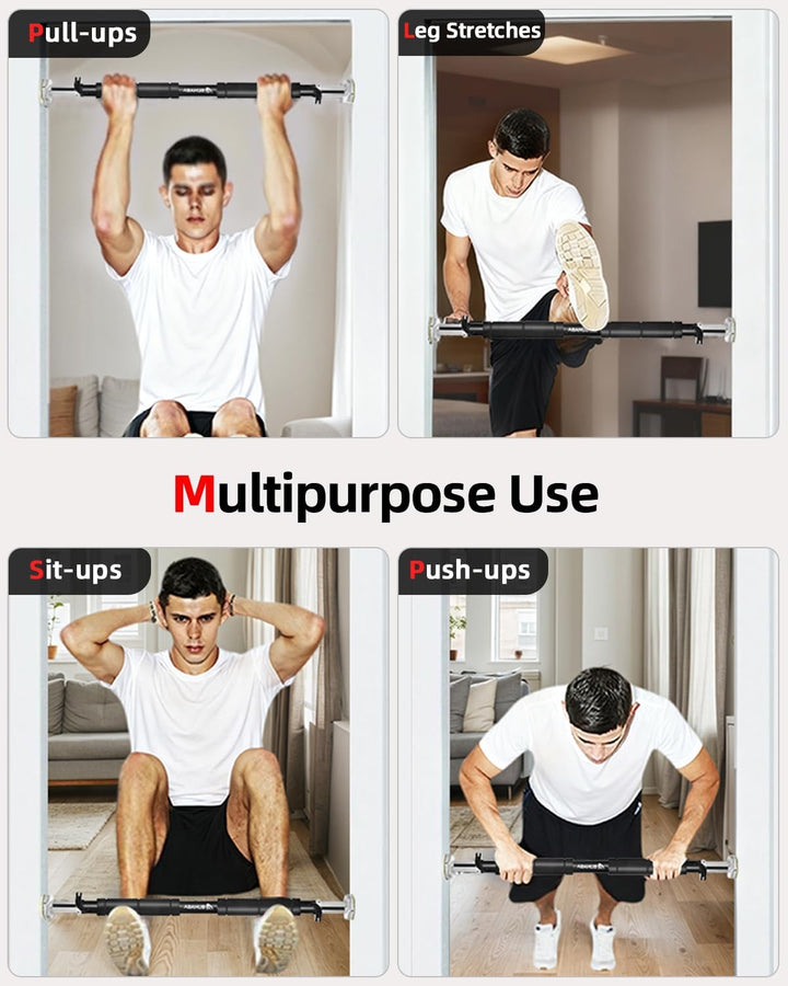 Abahub Klimmzugstange Türrahmen mit Sicherheitsverschluss Home Pull Up Bar ohne Bohren Türstange für