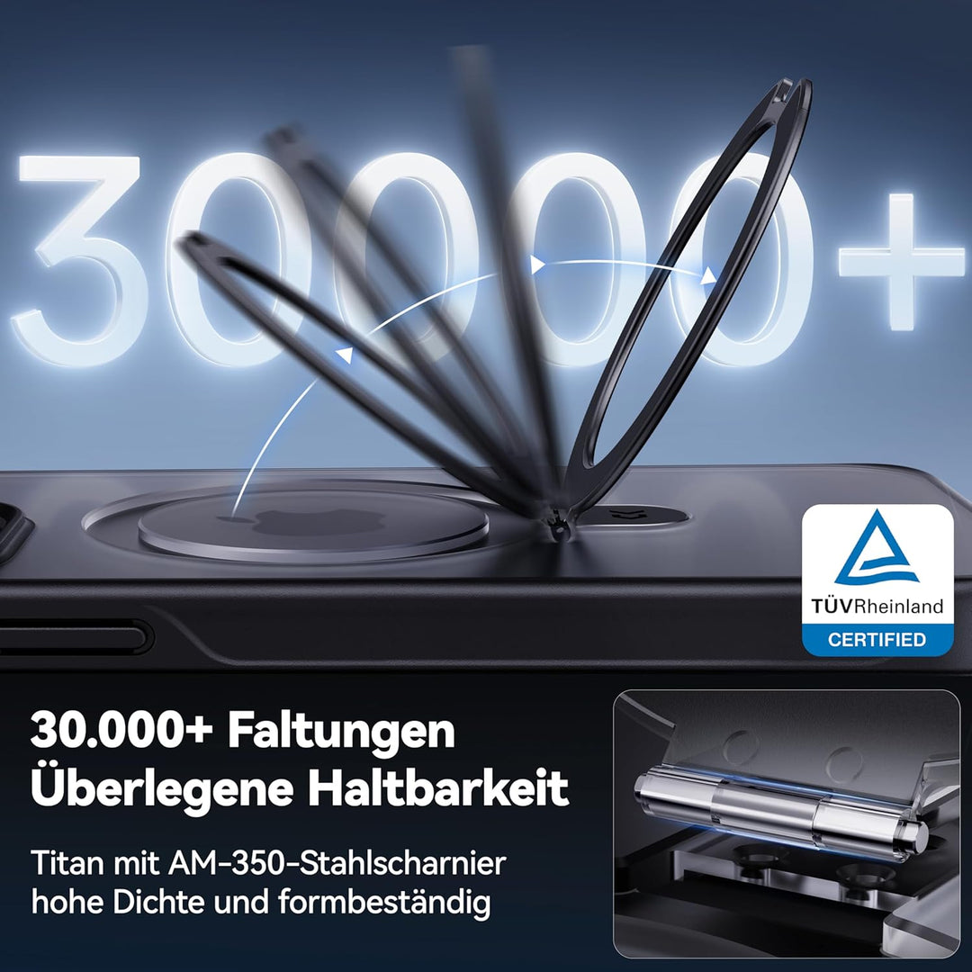 CASEKOO 2025 Neu Magic Stand für iPhone 13 Pro Hülle für MagSafe [Militärschutz] [Unsichtbarer Ständ