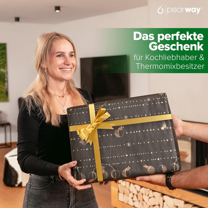 PEARWAY Gleitbrett Thermomix TM6/TM5 | MADE IN EU aus massivem Buchenholz | leichtes Verschieben | T