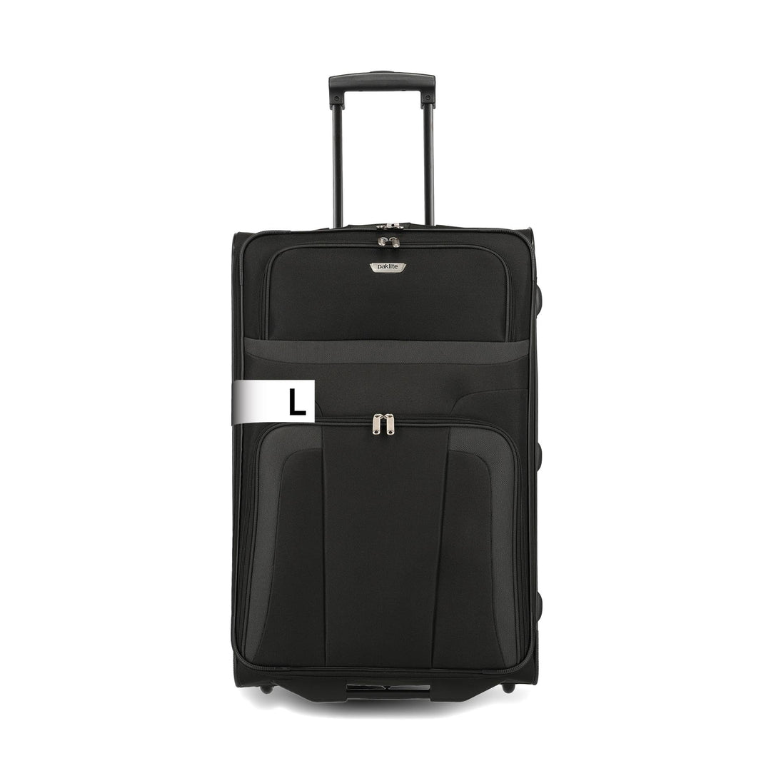 Travelite paklite 2-Rad Koffer Grösse L, Gepäck Serie ORLANDO: Klassischer Weichgepäck Trolley im ze