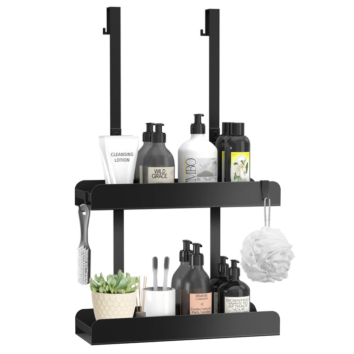 Duschablage Zum Hängen Duschregal Ohne Bohren Schwarz Duschkorb Badezimmer Organizer Shampoo Halteru