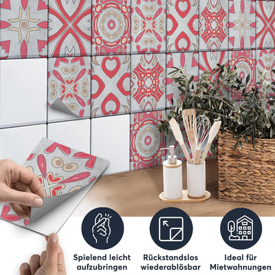 CREATISTO Mosaik Klebefliesen Stickerfliesen Fliesenfolie - Aufkleber Folie für Fliesen I Stickerfli
