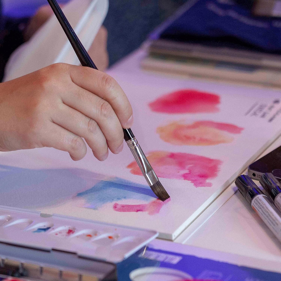 da Vinci Watercolor Serie 5898 Casaneo Pinsel, Flache Neue Wellen-Synthetik, Grösse 24 Flach 24, Fla