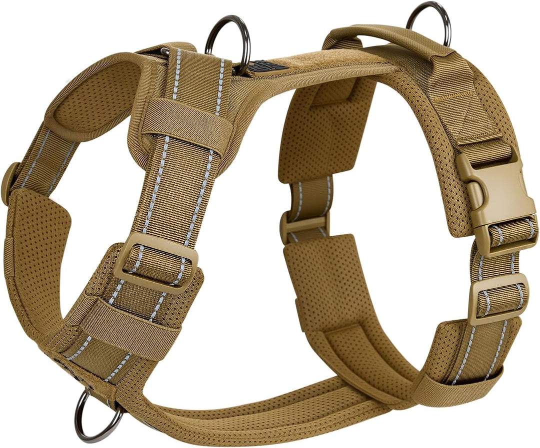 OneTigris Hundegeschirr, Diesel Einstellbar Taktisches Geschirr Weich Gepolstert Brustgeschirr für m