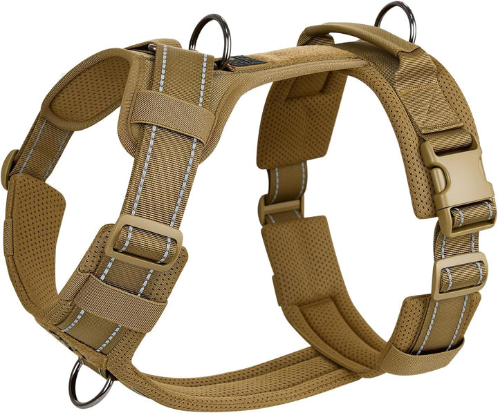 OneTigris Hundegeschirr, Diesel Einstellbar Taktisches Geschirr Weich Gepolstert Brustgeschirr für m