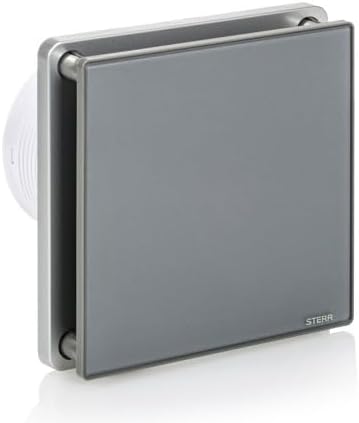 STERR Grau Badezimmerlüfter 100 mm Silent badlüfter - Moderner Lüfter ins Badezimmer - Badlüfter 100