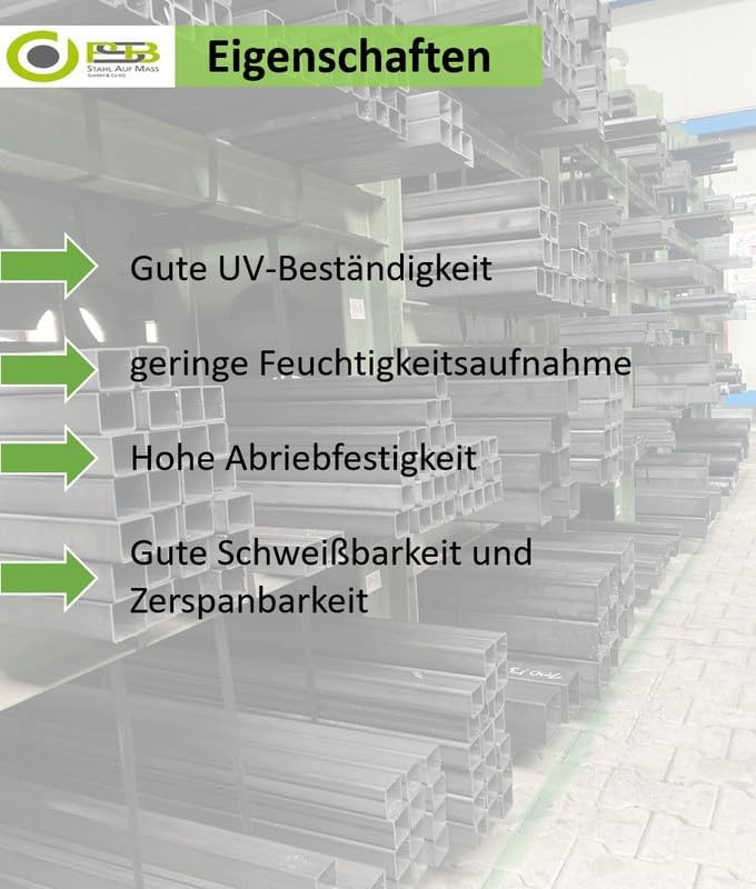 POM Rundstab Rundmaterial Kunststoff ⌀ 40mm L= 500-1500mm natur/weiss (1000 mm) Polyoxymethylen ⌀ 40