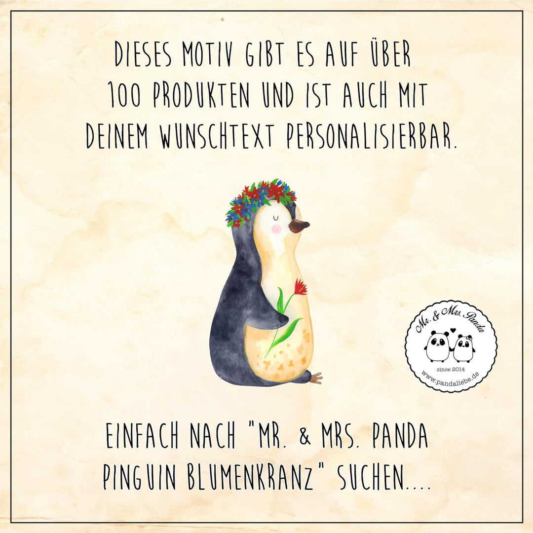 Mr. & Mrs. Panda Kaffeedose Pinguin Blumen - Geschenk, Motivation, Dose, Vorratsbehälter, Universum,