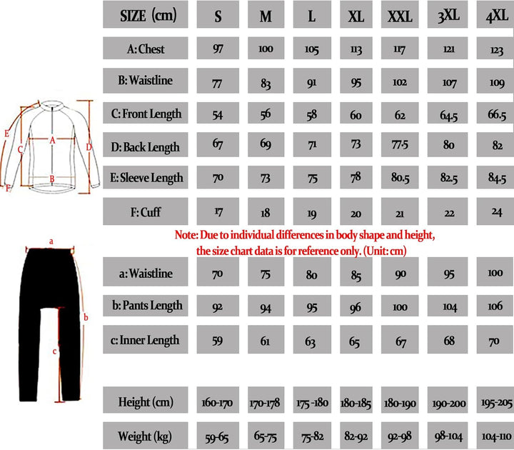 HOMTOL Radtrikot Set Langarm Herren Thermische Fleece Winter Fahrradbekleidung Radsportanzüge Fahrra