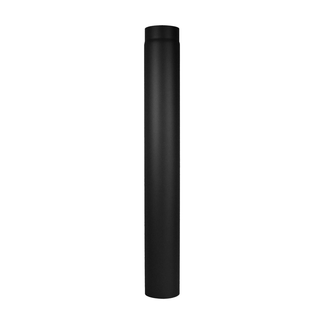 LANZZAS Ofenrohr 1000 mm, im Durchmesser, DN Ø 150 mm, Farbe: schwarz-metallic - weitere Rohre aus u