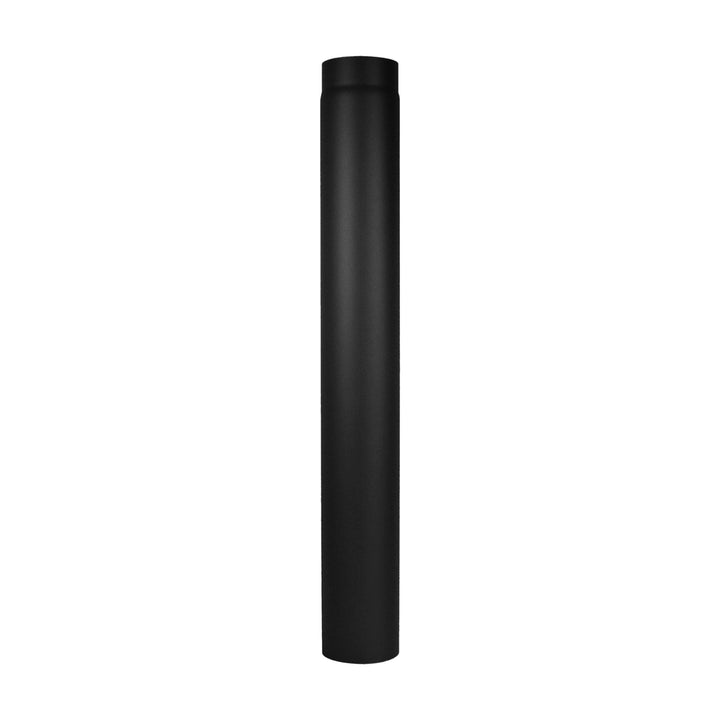 LANZZAS Ofenrohr 1000 mm, im Durchmesser, DN Ø 150 mm, Farbe: schwarz-metallic - weitere Rohre aus u