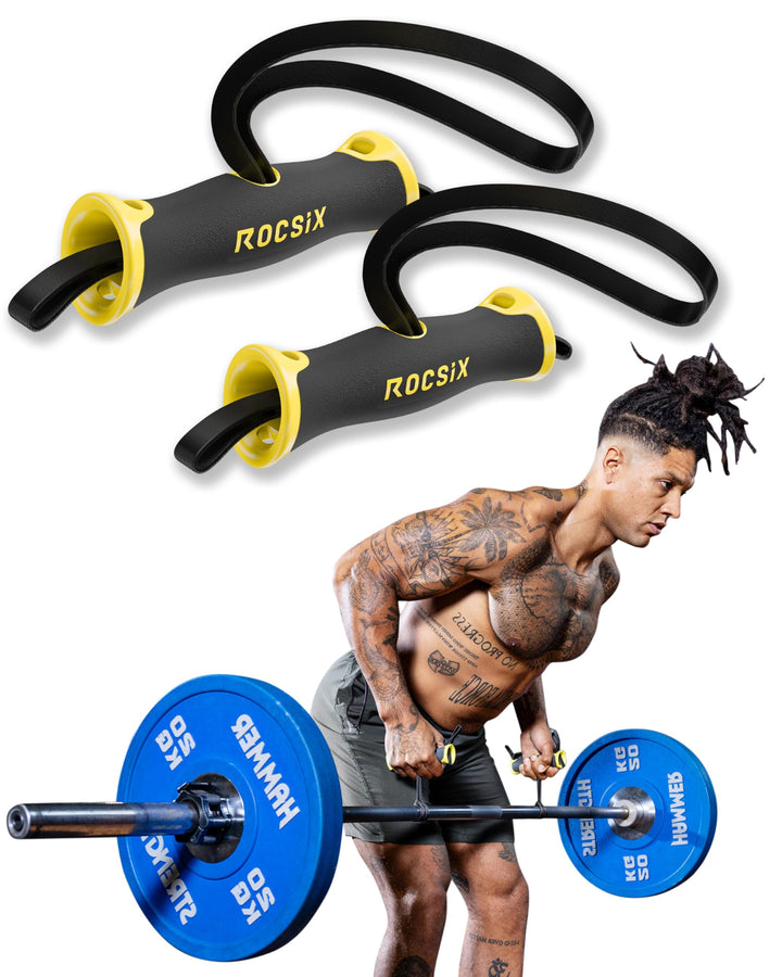 ROCSIX - Hochleistungs Trainingsgriff für Latzug, Kabelzug und Klimmzug – Ergonomisches Gym Zubehör