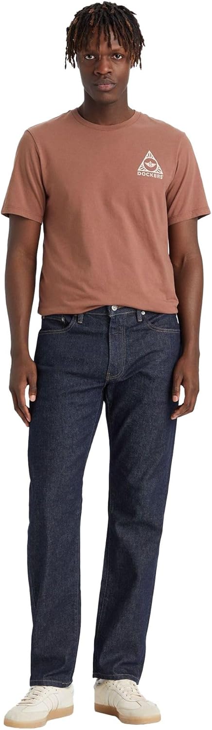 Dockers Herren Smart 360 Flex Jean Cut Slim Hose 30W / 32L Dark Indigo Rinse, 30W / 32L Dark Indigo