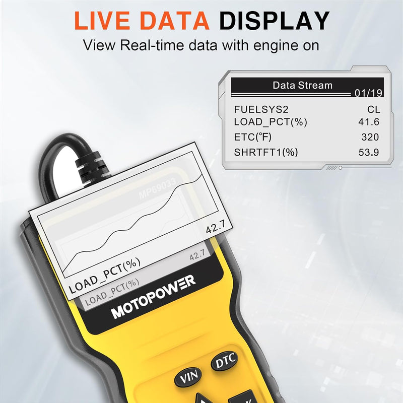 MOTOPOWER MP69033 Auto OBD2 Scanner Codeleser Motor-Fehlercode-Leser Scanner CAN Diagnosegerät für a