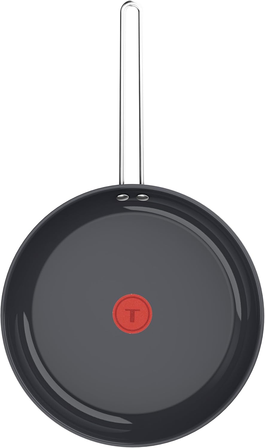 Tefal Nordica Edelstahl-Keramikpfanne 28 cm, Antihaftversiegelung, integrierter Thermo-Signal Temper