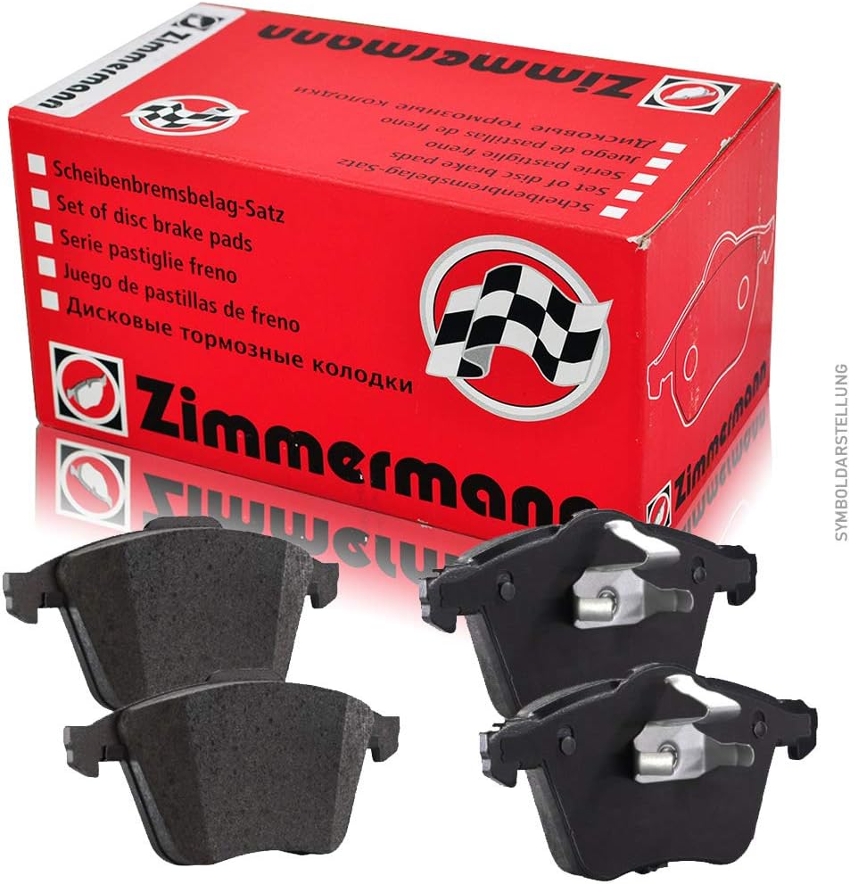 ZIMMERMANN 20981.135.2 Serie Bremsbeläge, vorne/hinten, inklusive Platte dämpfend