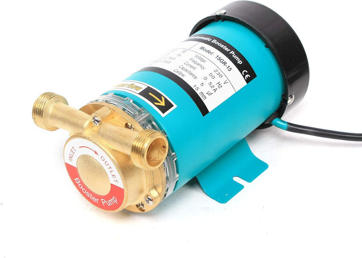 120W Druckerhöhungspumpe Zirkulationspumpe Warmwasser 25l/min Umwälzpumpe Automatische Booster Pumpe