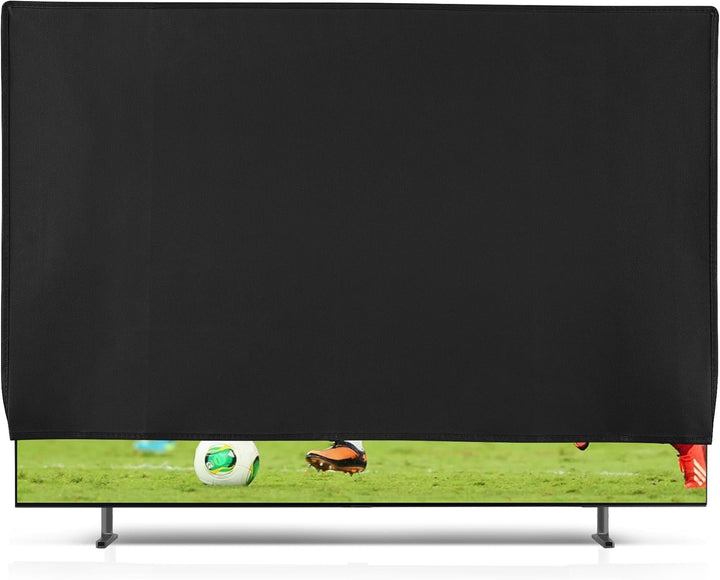 kwmobile 85" TV Hülle - Fernseher Bildschirmschutz Abdeckung - TV Bildschirm Staubschutzhülle - Schw