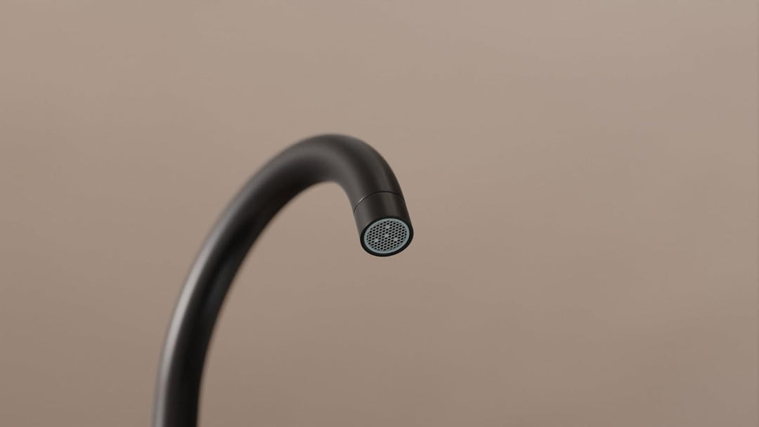 Primagran Wasserhahn Küche Schwarz, Hochdruck Mischbatterie, Spültischarmatur 360° Drehung