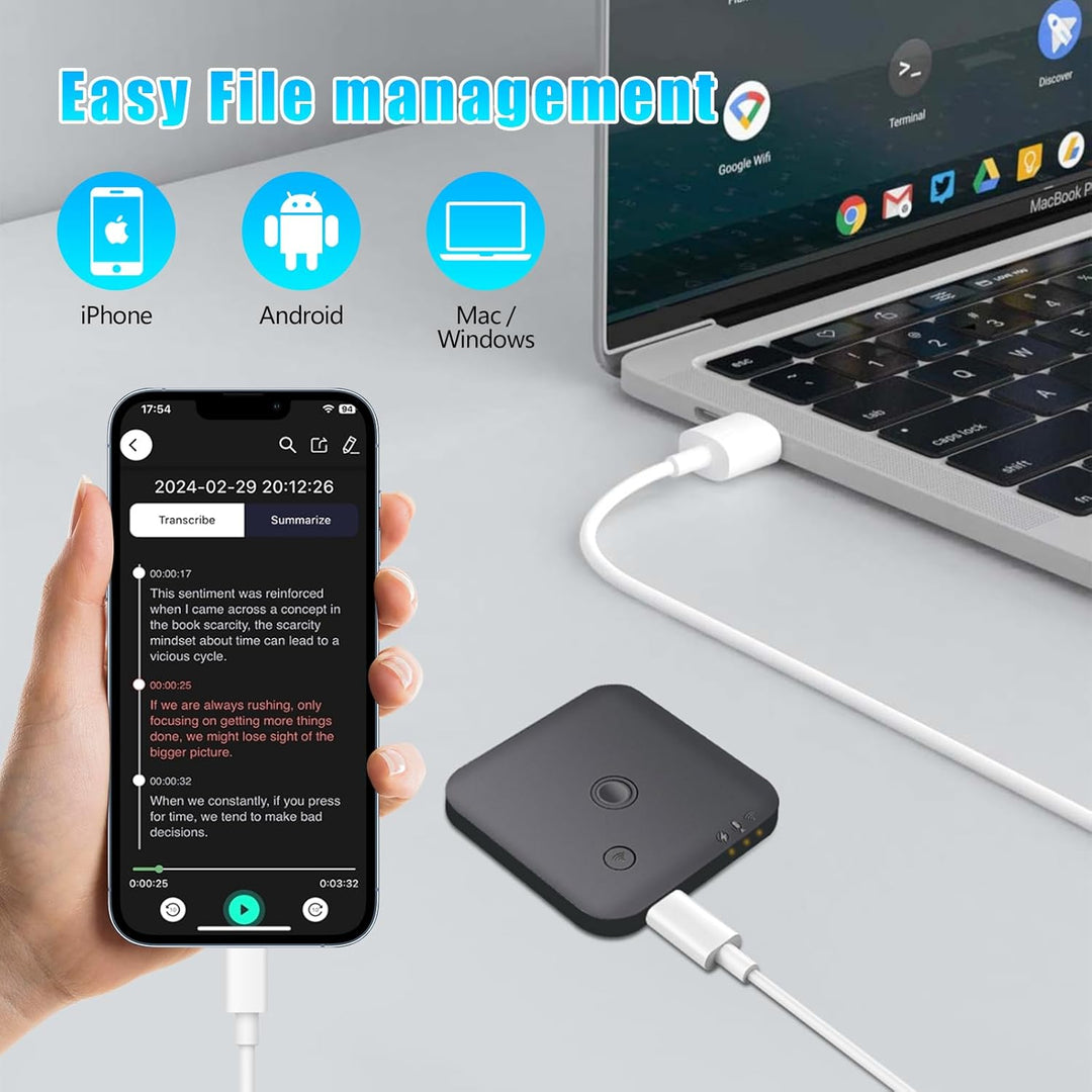 Diktiergerät Voice Recorder – KI-Diktiergerät mit Transkription und Zusammenfassungen mit ChatGPT 4