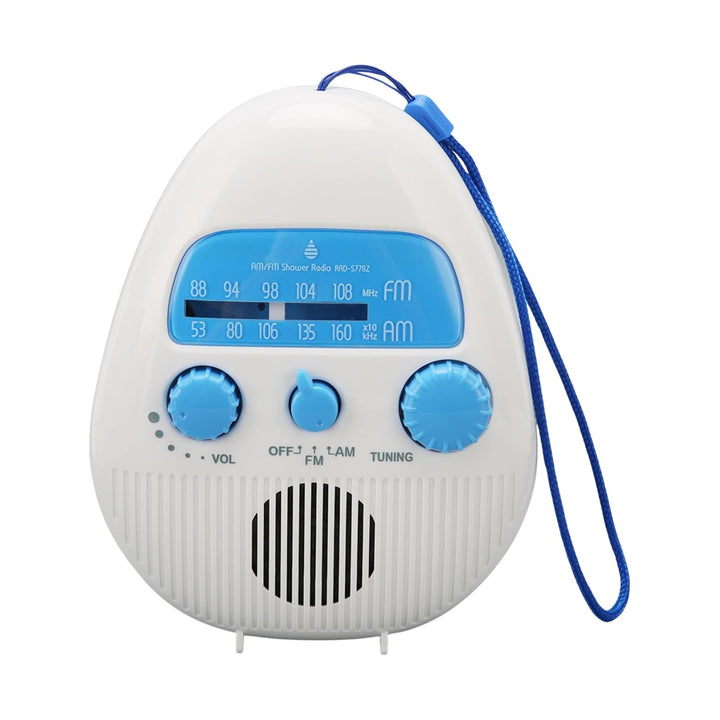 Wasserdichtes Duschradio AM FM Hängendes Kabelloses Badezimmerradio Batteriebetriebenes Badradio mit