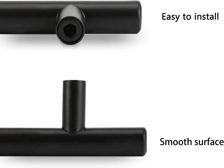 LONTAN 20 Stück Griffe für Küchenschränke Küchengriffe Schwarz 160mm lochabstand Griffe Schwarz Möbe