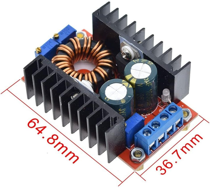 TECNOIOT 2 STÜCKE DC-DC 9-35 V bis 1-35 V 80 W Step Up Down Buck Boost Converter Netzteilmodul