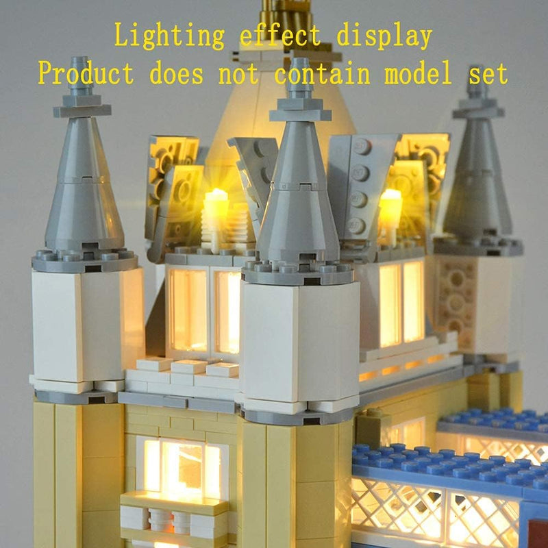 GEAMENT Verbesserte Version Licht-Set für London Tower Bridge – Kompatibel mit Lego Creator 10214 Ba